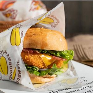 Sac sandwich Imprimé Emballage alimentaire Print Design Burger Papier résistant à la graisse
