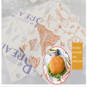Buffalo Check Papier d’emballage Feuilles anti-graisse Marron pour la nourriture