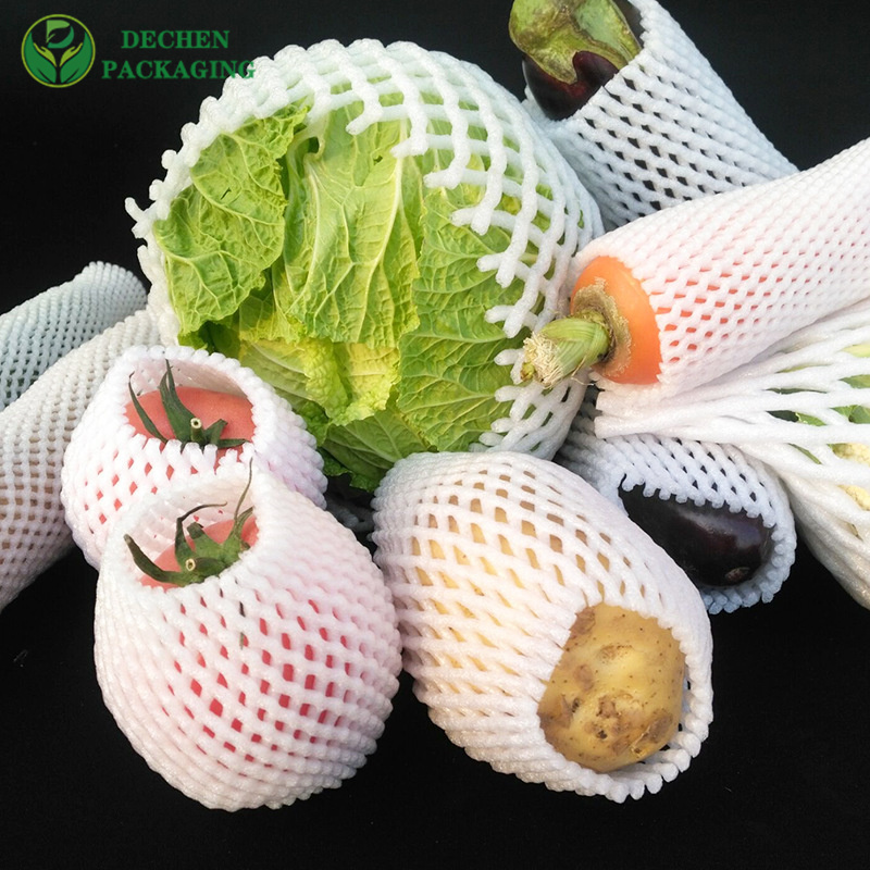 Bouteille de qualité alimentaire en plastique blanc Pe tuyau filet fruits mangue matériau d'emballage