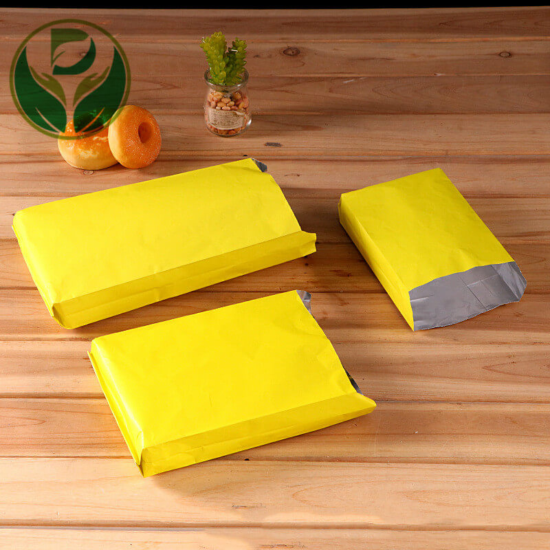 Sacs en papier personnalisés avec papiers de sac stratifiés en feuille de logo pour aliments frits