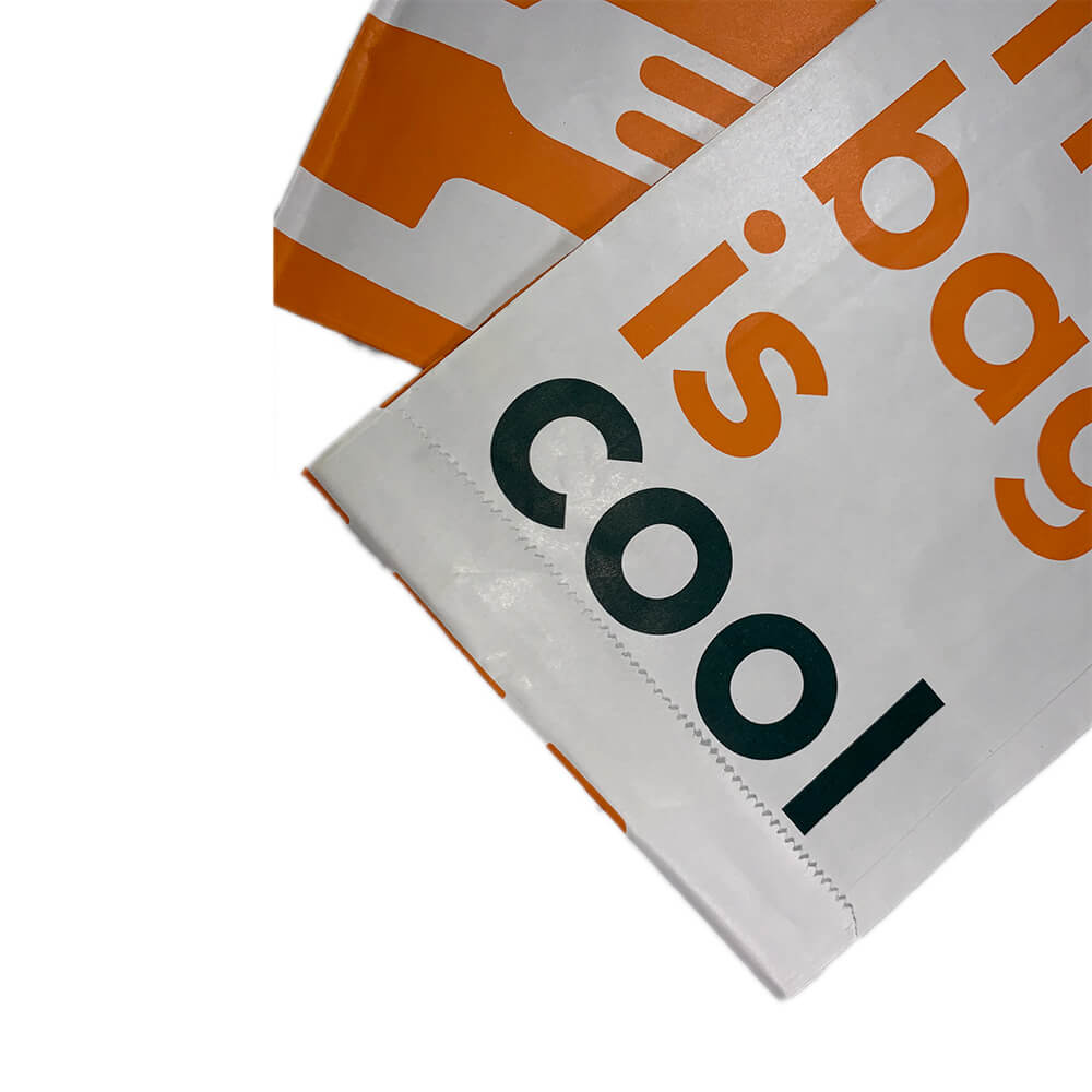 Sacs en papier personnalisés avec papiers de sac stratifiés en feuille de logo pour aliments frits