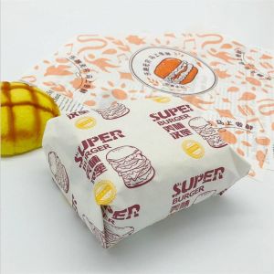 sandwich enveloppe du papier d’emballage transparent pour les aliments biodégradables