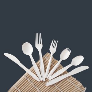 fourchettes compostables cuillères en plastique biodégradables fourchettes et couteaux compostables