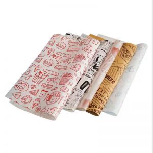 Pe Coated Burger Wrap Paper Sandwich en tissu alimentaire personnalisé