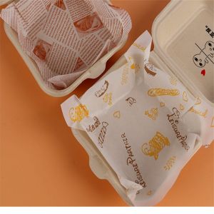 Papier d’emballage au beurre Shawarma Wrapper Cheeseburger