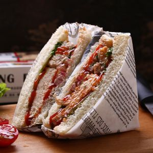Emballage en papier Sandwich Wraps Hamburger pour les aliments plus chauds