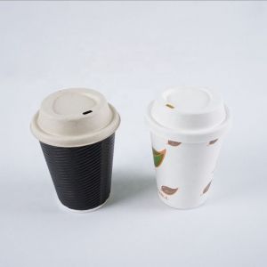 Bouchon de gobelet en papier moulé pulpe nouveau distributeur de couvercle de gobelet à café en plastique