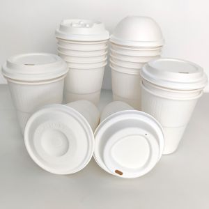 Customized tasse de café compostable couvercle papier couvercle