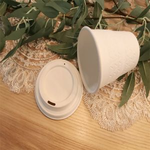 90mm couvercle de café biodégradable capuchon chaud gobelet en papier