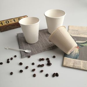 89 mm compostable Eco couvercle plat bagasse 8 oz couvercle de café jetable couvercle de gobelets en papier h?tel