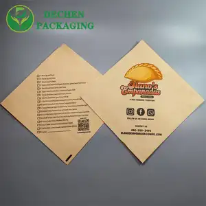 Sac en papier sac d'emballage alimentaire personnalisé à emporter sac de rangement en papier alimentaire