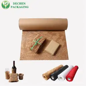 Papier kraft nid d'abeille tapis d'emballage