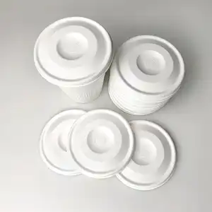 Couvercles de dôme de canne à sucre pour le couvercle jetable fait sur commande compostable de tasse de café